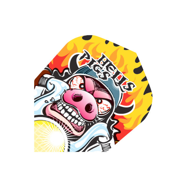 Harrows Quadro Hells Pig Std Flights