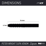 Peter Wright Snakebite Supa-Venom 90% Tungsten Alloy