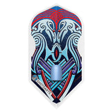 Shot L-Style L6 Slim Shape Dart Flights-Raven Blue