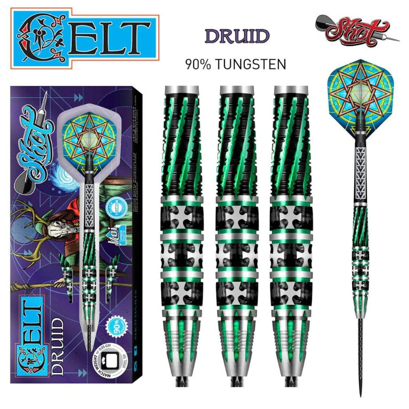 Shot Celt Druid Steel Tip 90% Tungsten Barrels