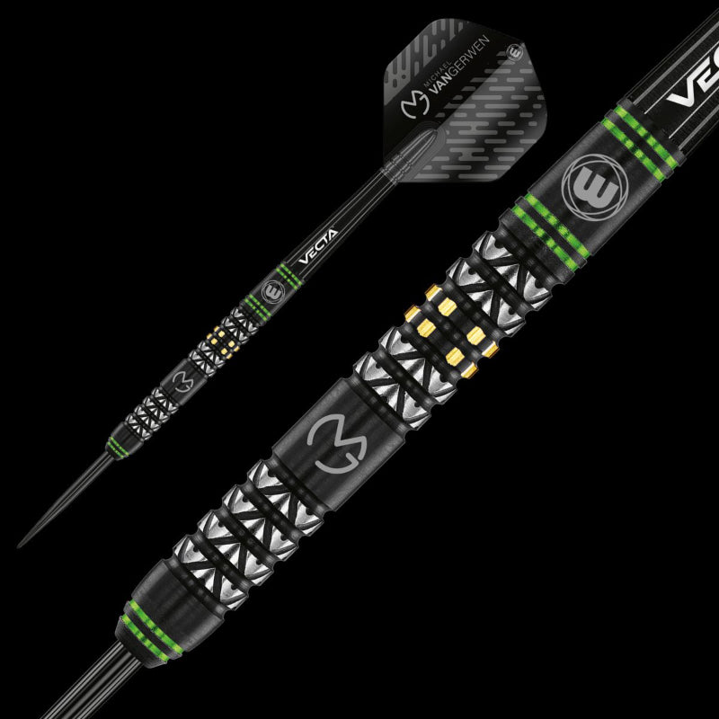 Winmau MVG Vantage 90% Tungsten Steel Tip Darts Set