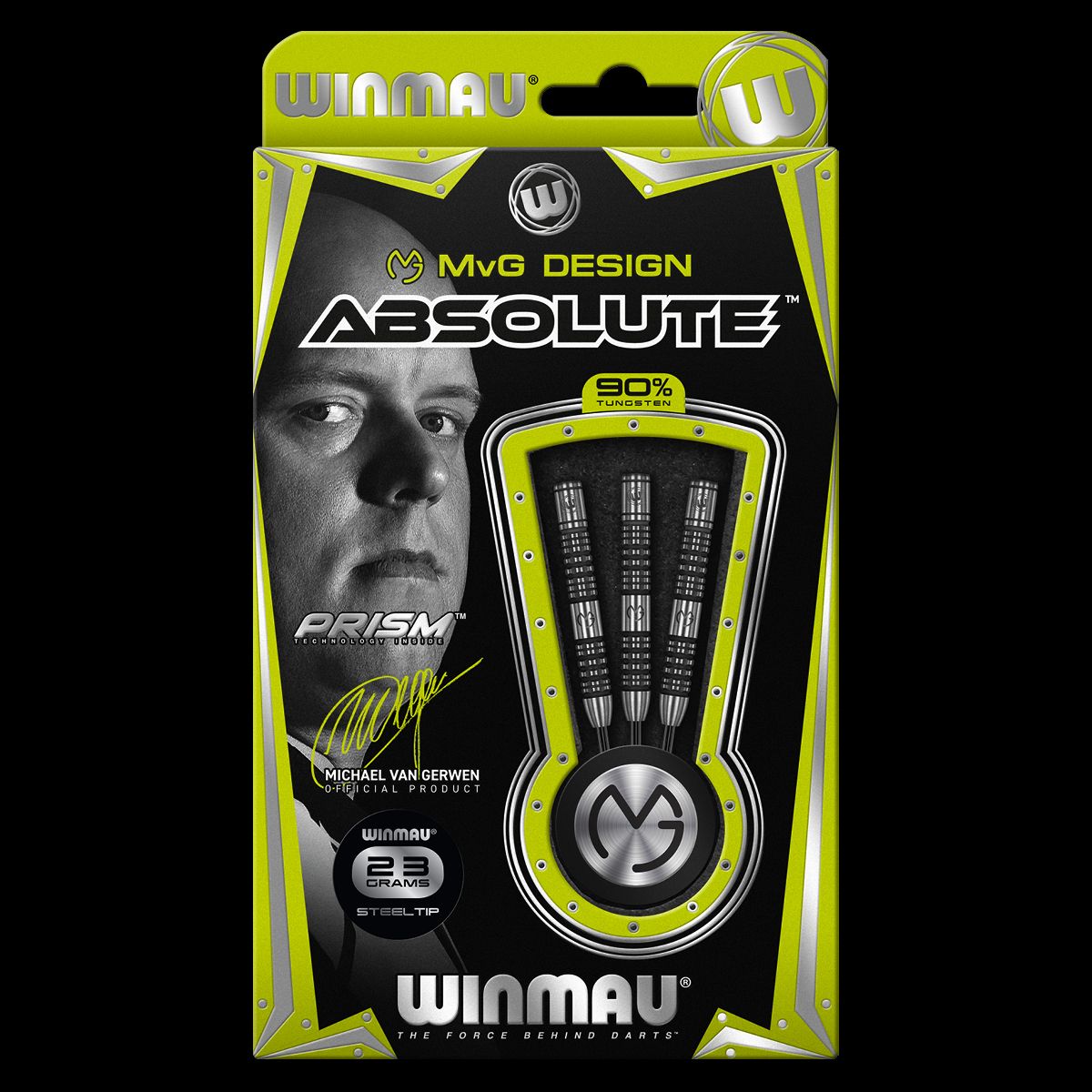 Winmau MVG Absolute 90% Tungsten alloy Darts Set