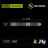 Winmau MVG Absolute 90% Tungsten alloy Darts Set