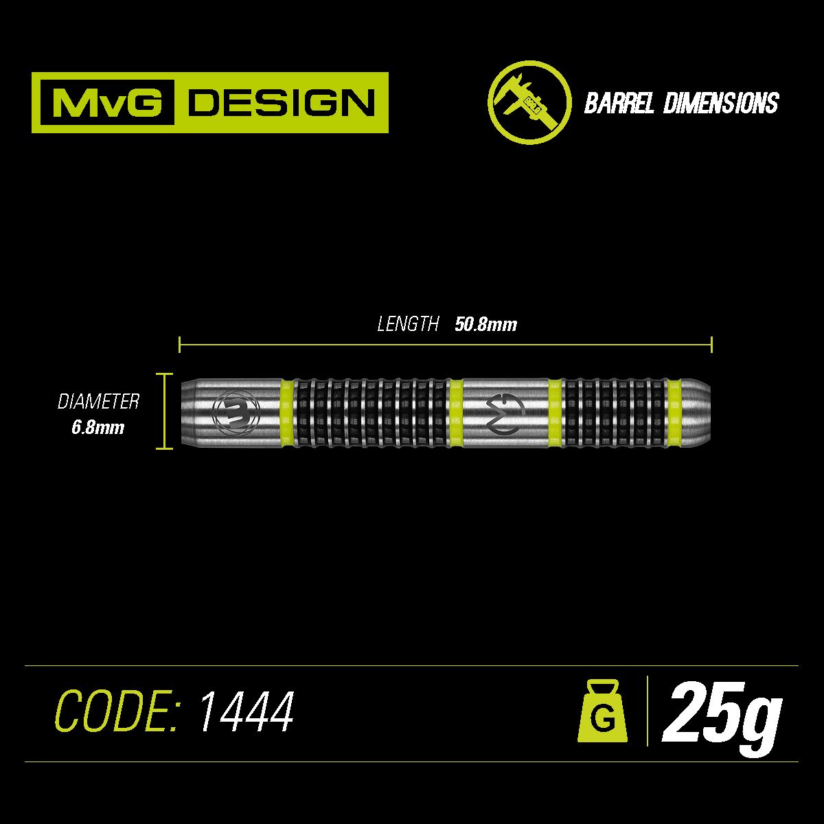 Winmau MVG Aspire 80% Tungsten Darts Set