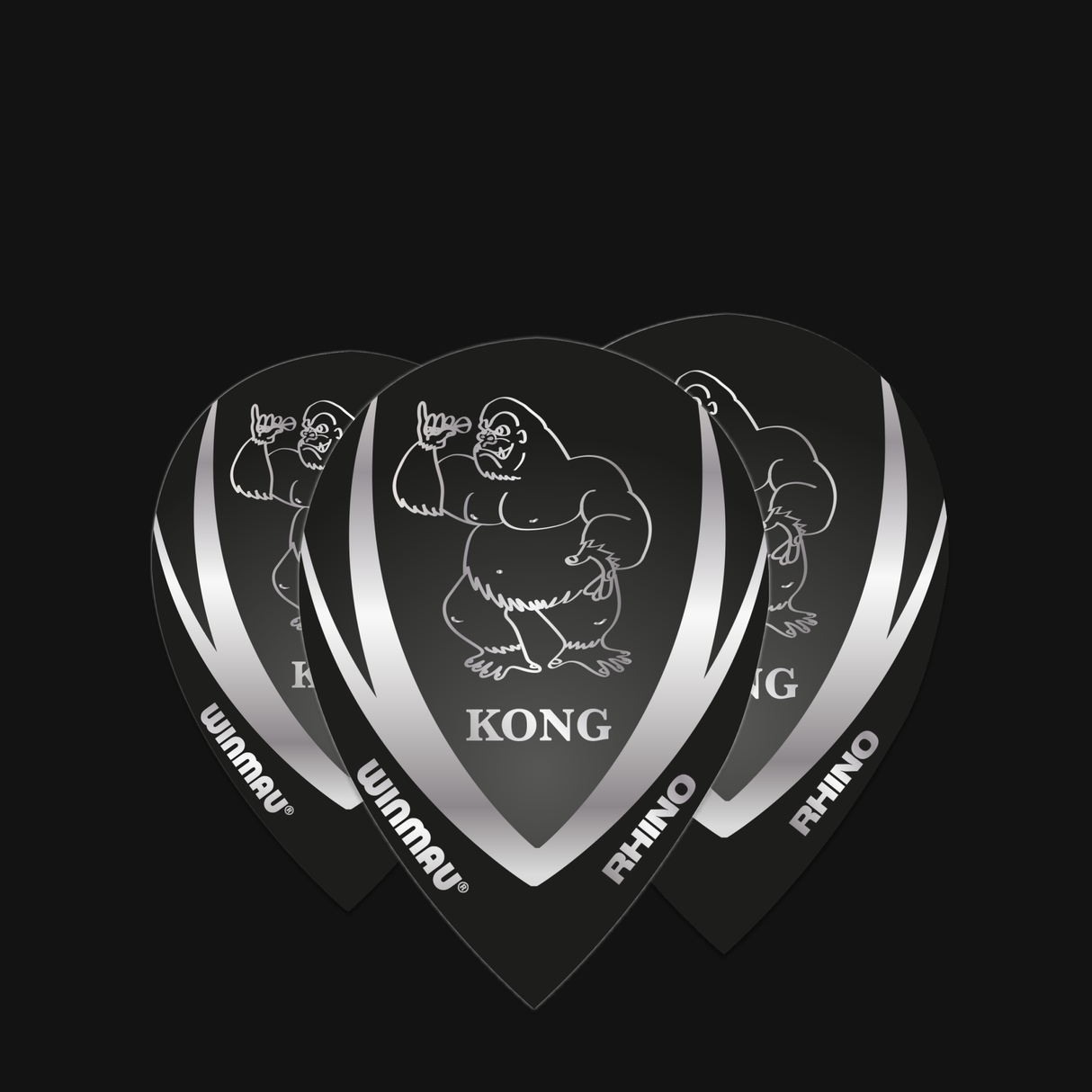 Winmau Robbie Green Black & Grey Pear Shaped