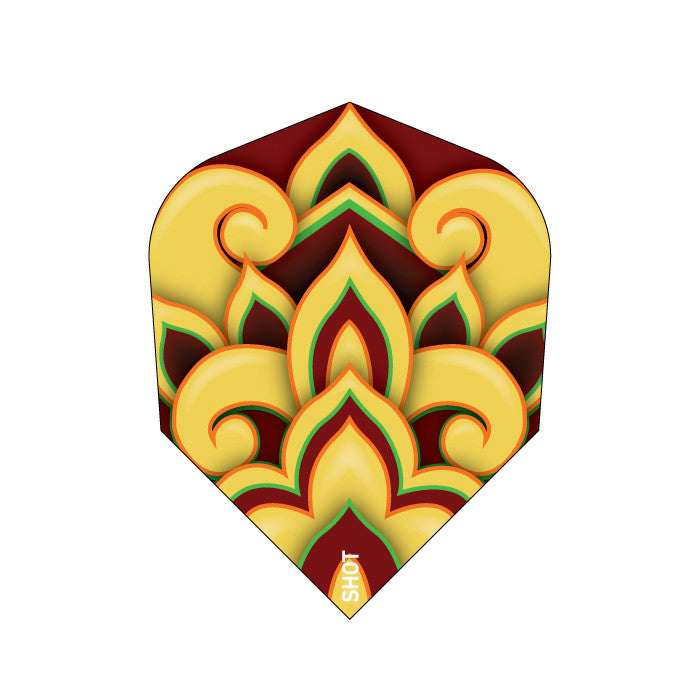 Flower Mystic Small Standard 100 Micron Flights - Aussie Dart Supplies Online