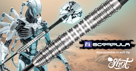 Shot AI Scorpula Darts Set Banner