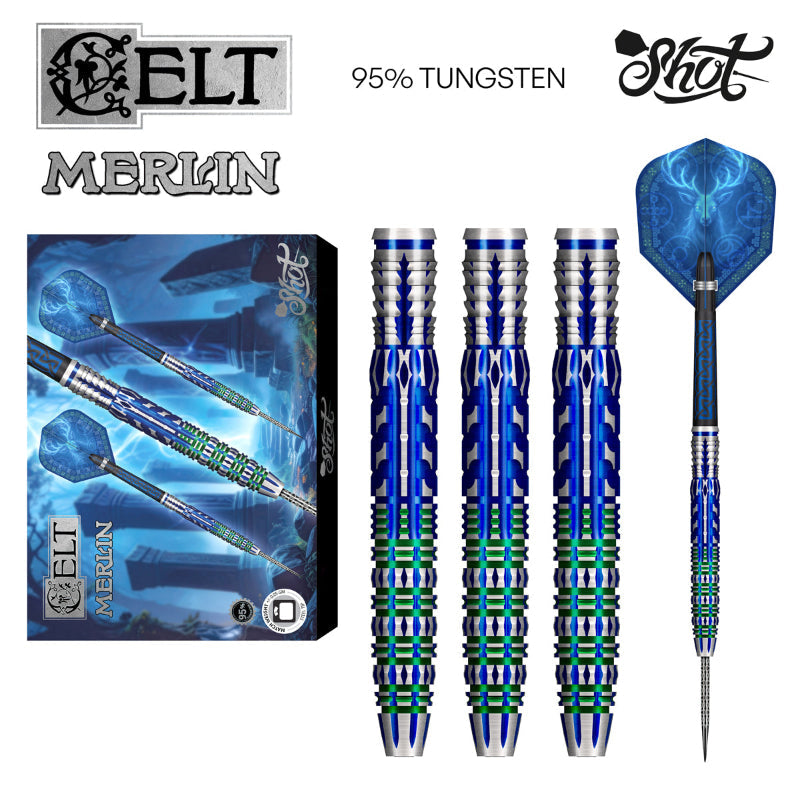 Shot Celt Merlin Darts Set