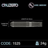 Winmau Callisto 3 90% Tungsten