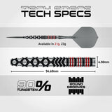 Winmau Fornax Switch Polints - Tapered 90% Tungsten - Aussie Dart Supplies Online