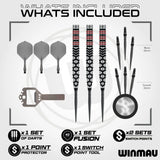 Winmau Fornax Switch Polints - Tapered 90% Tungsten - Aussie Dart Supplies Online