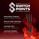 Winmau Fornax Switch Polints - Tapered 90% Tungsten - Aussie Dart Supplies Online