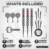 Winmau Fornax Switch Points - Parallel 90% Tungsten - Aussie Dart Supplies Online