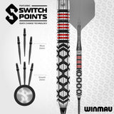 Winmau Fornax Switch Points - Parallel 90% Tungsten - Aussie Dart Supplies Online