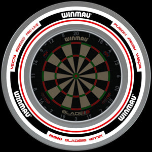 Winmau Advance White/Red Surround