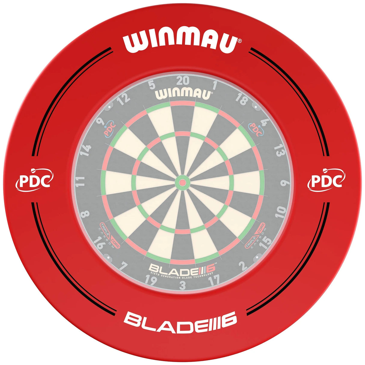 PDC Red Dartboard Surround