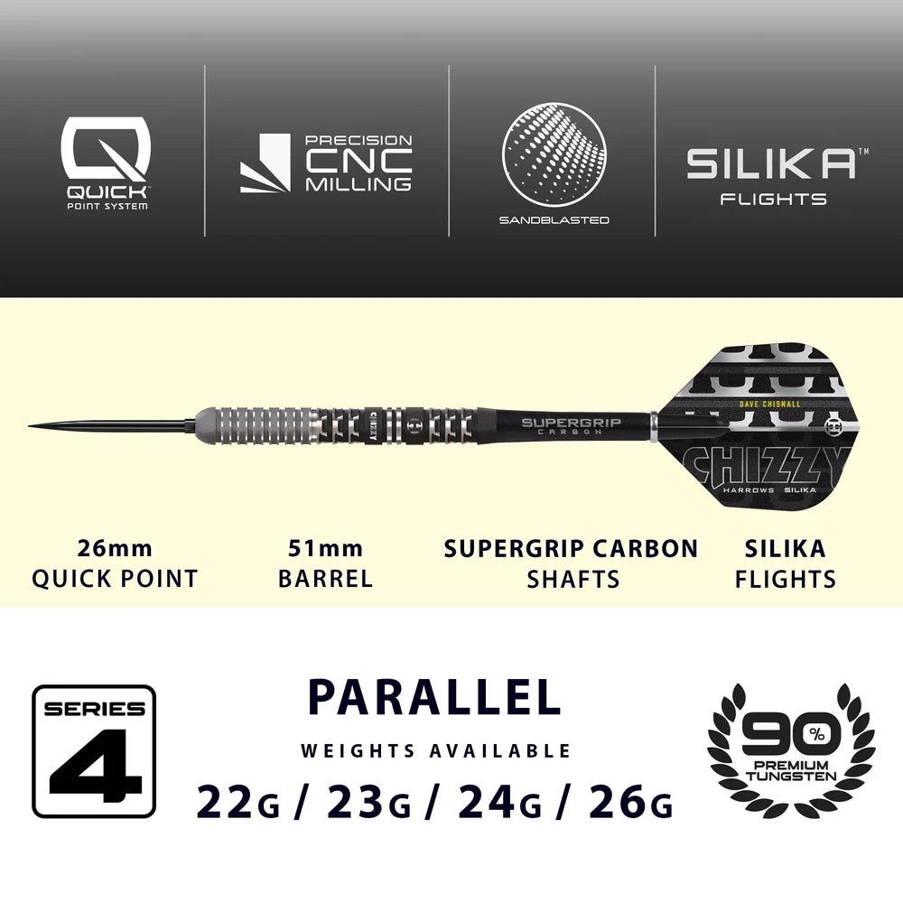 Chizzy 90% Series 4 Quick Point 90% Tungsten Darts