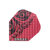 Dimplex Std No6 Flights - Tribal Red - Aussie Dart Supplies Online