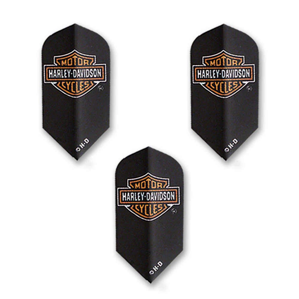 Harley Davidson Black & Orange Logo Slim Flights – Aussie Dart Supplies ...