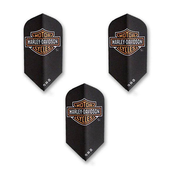 Harley Davidson Black & Orange Logo Slim Flights