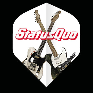 Winmau Rock Legends Status Quo White Guitars