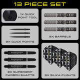 Chizzy 90% Series 4 Quick Point 90% Tungsten Darts