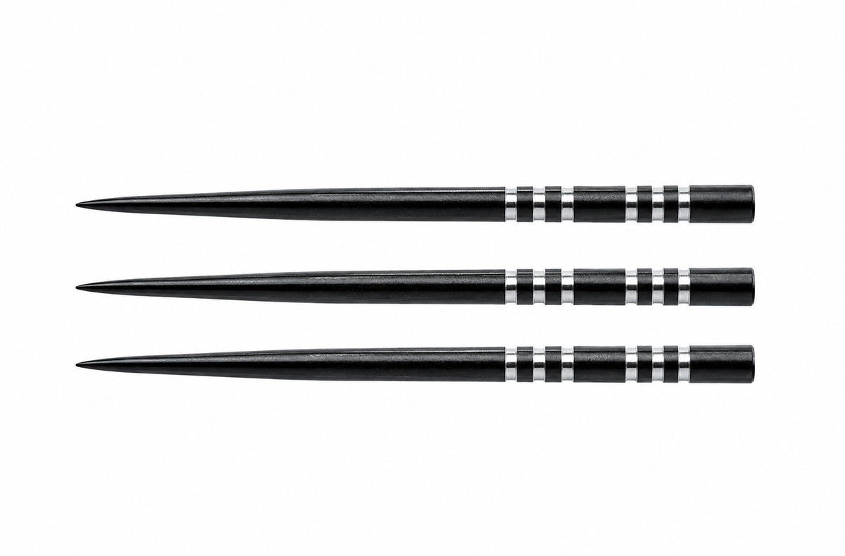 Winmau Black Re-Grooved Points - 41mm