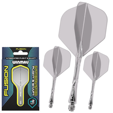 Winmau Clear Fusion #6 Integrated Flight & Shaft - Aussie Dart Supplies Online