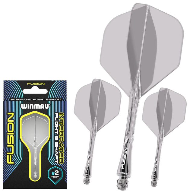 Winmau Clear Fusion #6 Integrated Flight & Shaft - Aussie Dart Supplies Online