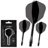 Winmau Black Fusion #6 Integrated Flight & Shaft - Aussie Dart Supplies Online