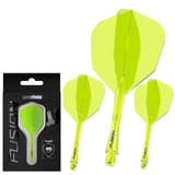 Winmau Yellow Fusion #6 Integrated Flight & Shaft - Aussie Dart Supplies Online
