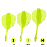 Winmau Yellow Fusion #6 Integrated Flight & Shaft - Aussie Dart Supplies Online