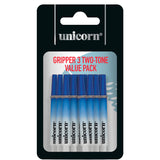 Unicorn Gripper 3 Value Pack Blue / White Two Tone Ring Grip Shafts - Medium