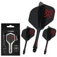 Blade X - Fusion Integrated Flight & Shaft Black Std No2 - Aussie Dart Supplies Online