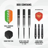 Pro Series Willie O'Connor Magpie Turbo Point - 90% Steel Tip Darts - Aussie Dart Supplies Online