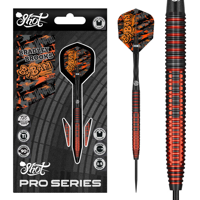 Shot Bam Bam Bradley Brooks 90% Tungsten - Aussie Dart Supplies Online