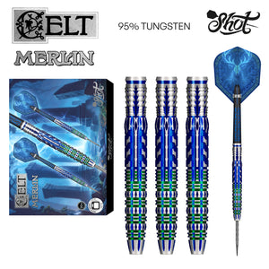 Celt Merlin Steel Tip Dart Set-95% Tungsten Barrels