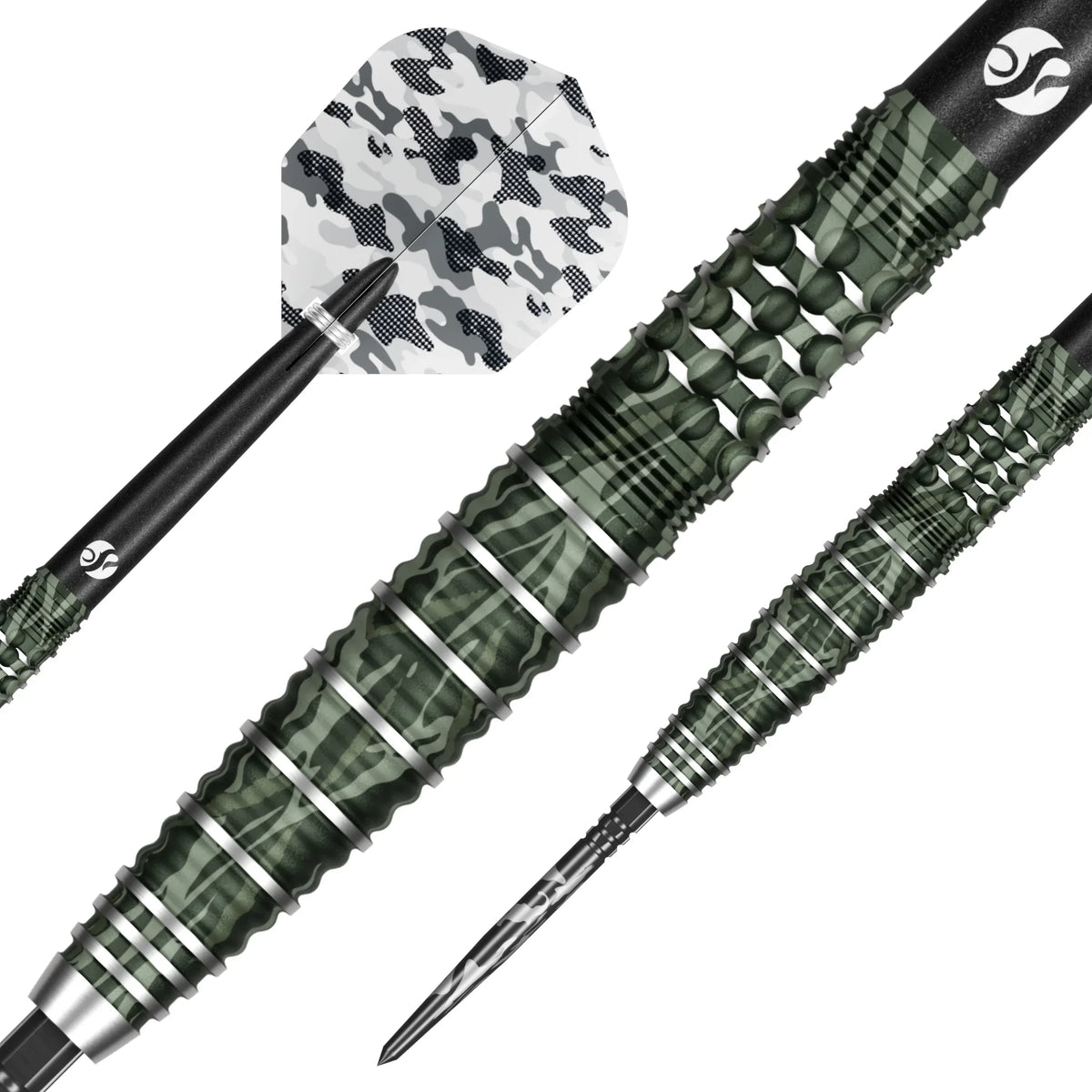 Camo Ghillie Turbo Point - 90% Steel Tip Darts - Aussie Dart Supplies Online