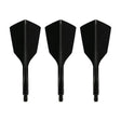 Condor AXE 120 Narrow Moulded Flights Black