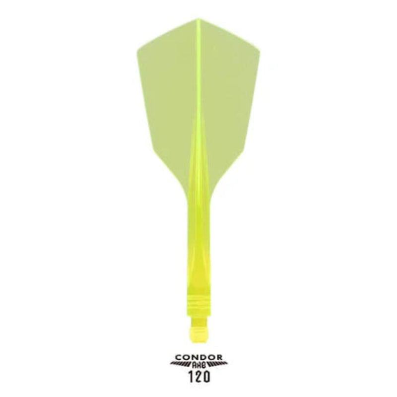Condor AXE 120 Narrow Moulded Flights Neon Yellow