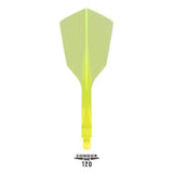 Condor AXE 120 Narrow Moulded Flights Neon Yellow