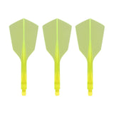 Condor AXE 120 Narrow Moulded Flights Neon Yellow
