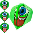 Designa Green One-Eyed Monster STD No2 Flights - Aussie Dart Supplies Online