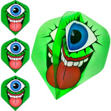 Designa Green One-Eyed Monster STD No2 Flights - Aussie Dart Supplies Online