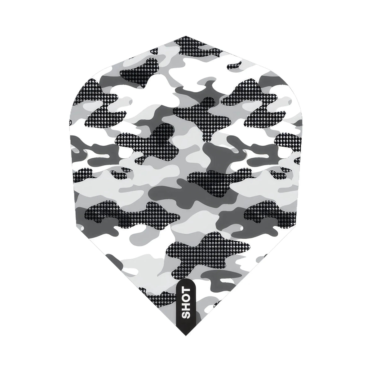 Arctic Camo White No6 Flight Set - Aussie Dart Supplies Online