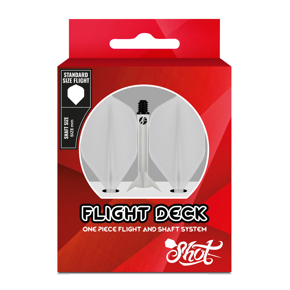 Shot Flight Deck One Piece Flight & Shaft System Clear