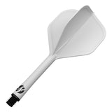 Shot Flight Deck One Piece Flight & Shaft System White