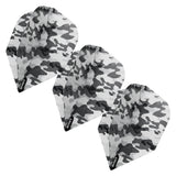 Arctic Camo White No6 Flight Set - Aussie Dart Supplies Online