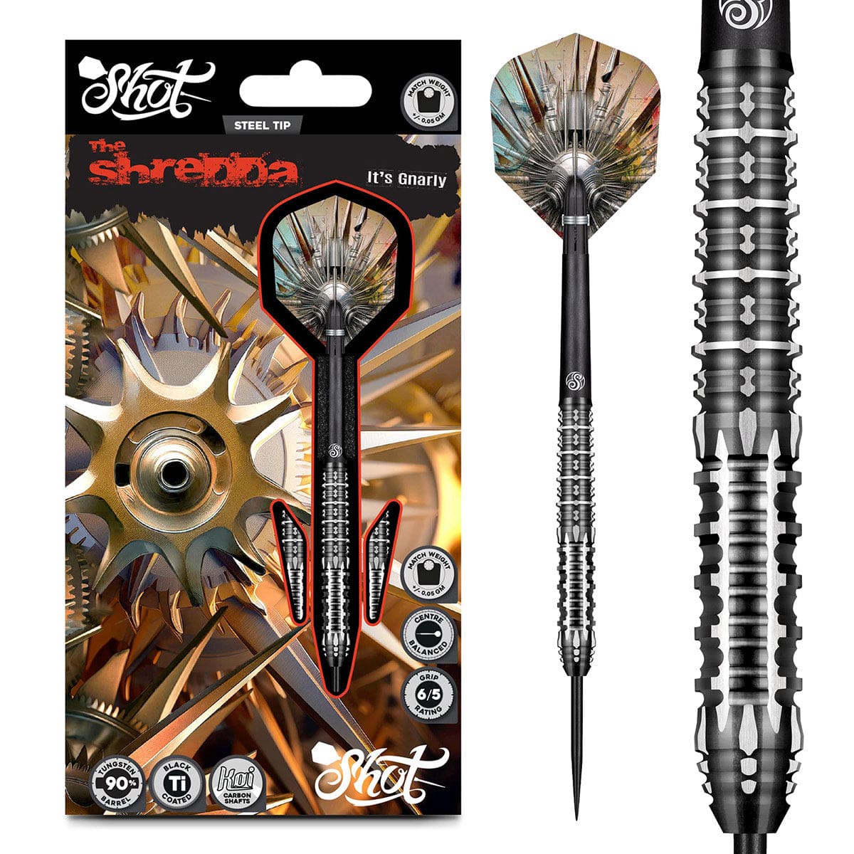 Shot Gnarly Shredda 90% Tungsten - Aussie Dart Supplies Online