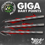 Shot Jurassic Giga Steel Tip Dart Points